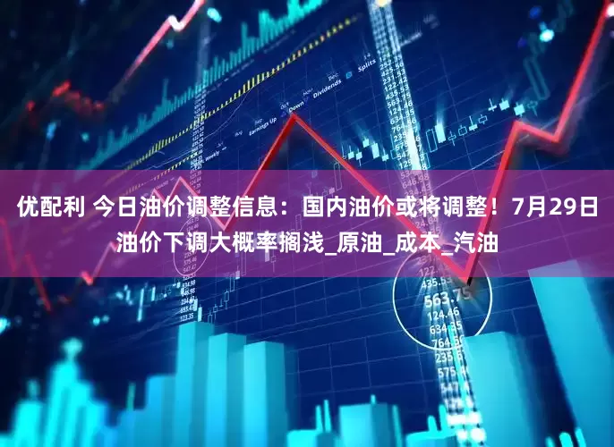 优配利 今日油价调整信息：国内油价或将调整！7月29日油价下调大概率搁浅_原油_成本_汽油