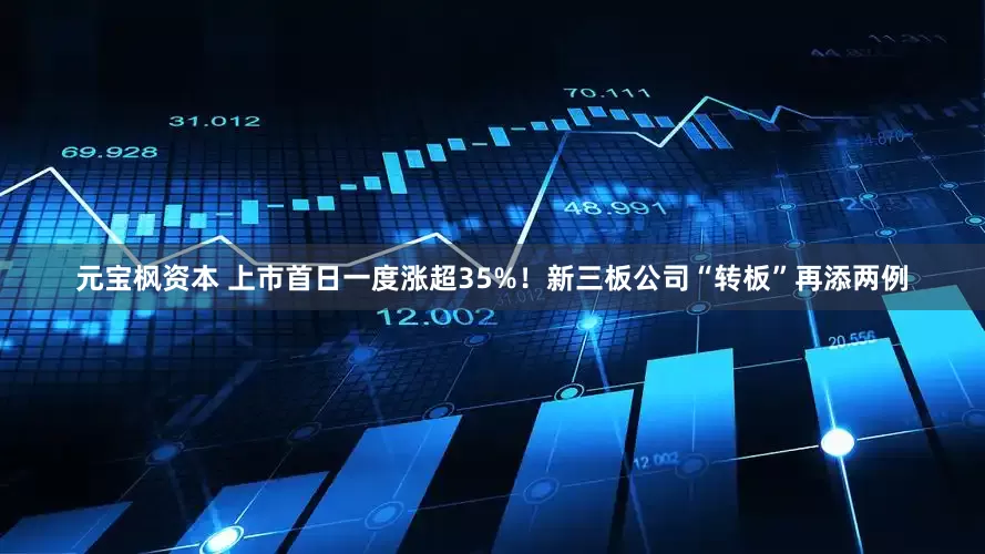 元宝枫资本 上市首日一度涨超35%！新三板公司“转板”再添两例